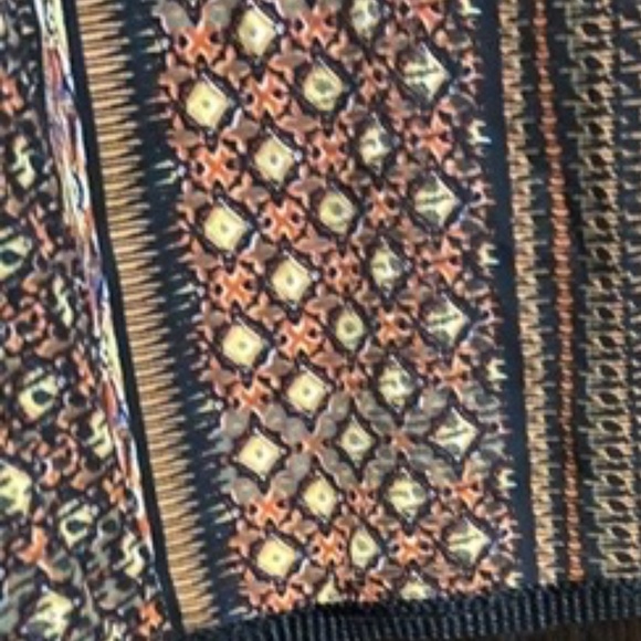 BLACK RAINN Shawl Kimono Wrap Top Bohemian Aztec Fringe Black Sizes Medium - Picture 4 of 5